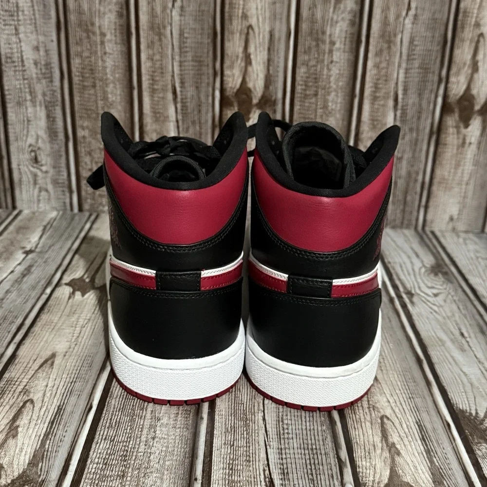 Air‎ Jordan 1 Mid Noble Red Men's Size 11.5 (554724-066)